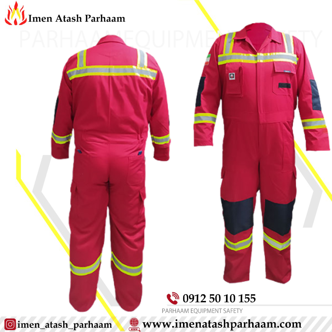 لباس یکسره امداد نجات قرمز لباس یکسره امداد نجات کتان قرمز رنگ - تصویر 1