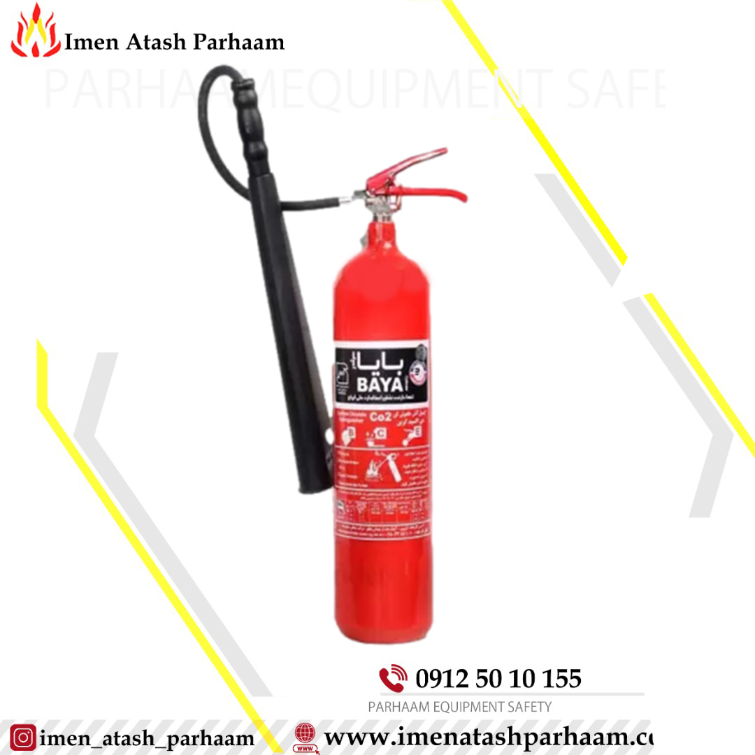 کپسول 6 گازی بایا کپسول (خاموش کننده) آتش نشانی 6 کیلویی CO2 گازی بایا سیلندر - تصویر 1