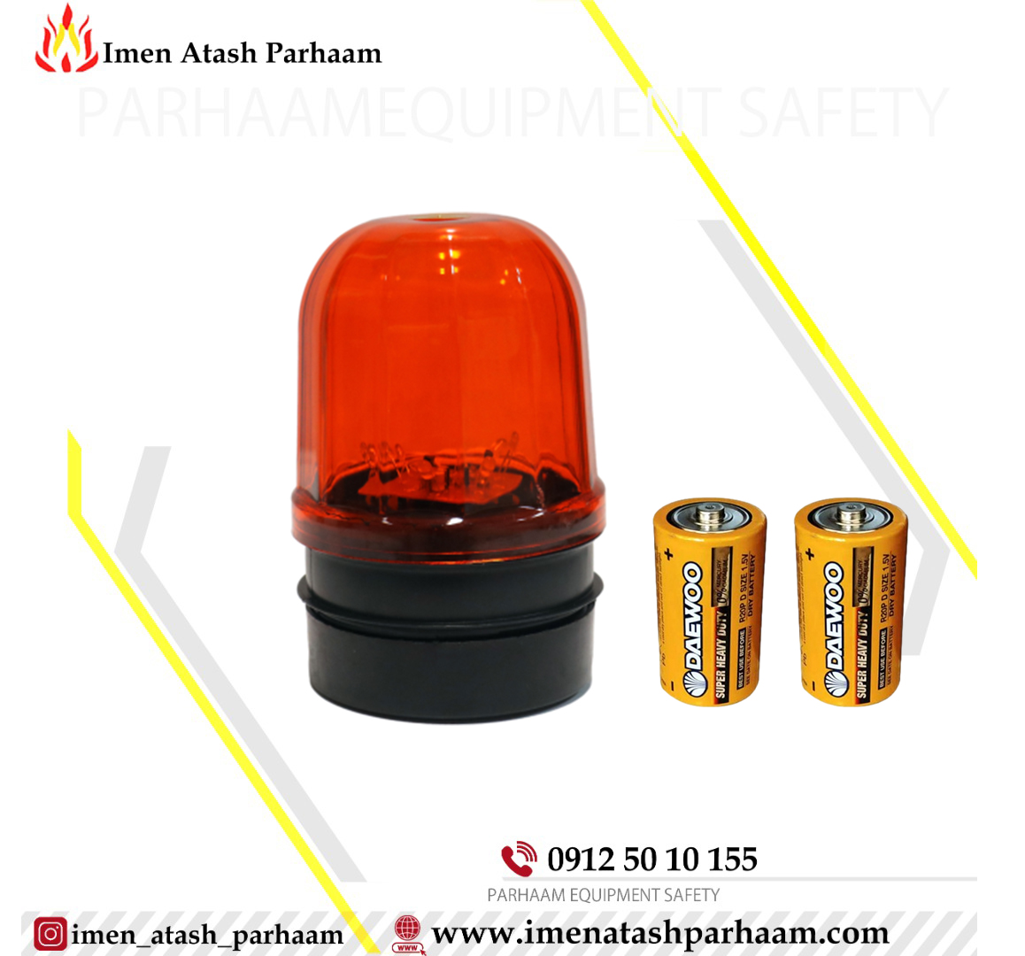 چراغ چشمک زن led باطری خور آهنزبایی3 چراغ چشمک زن باطری خور LED - تصویر 1