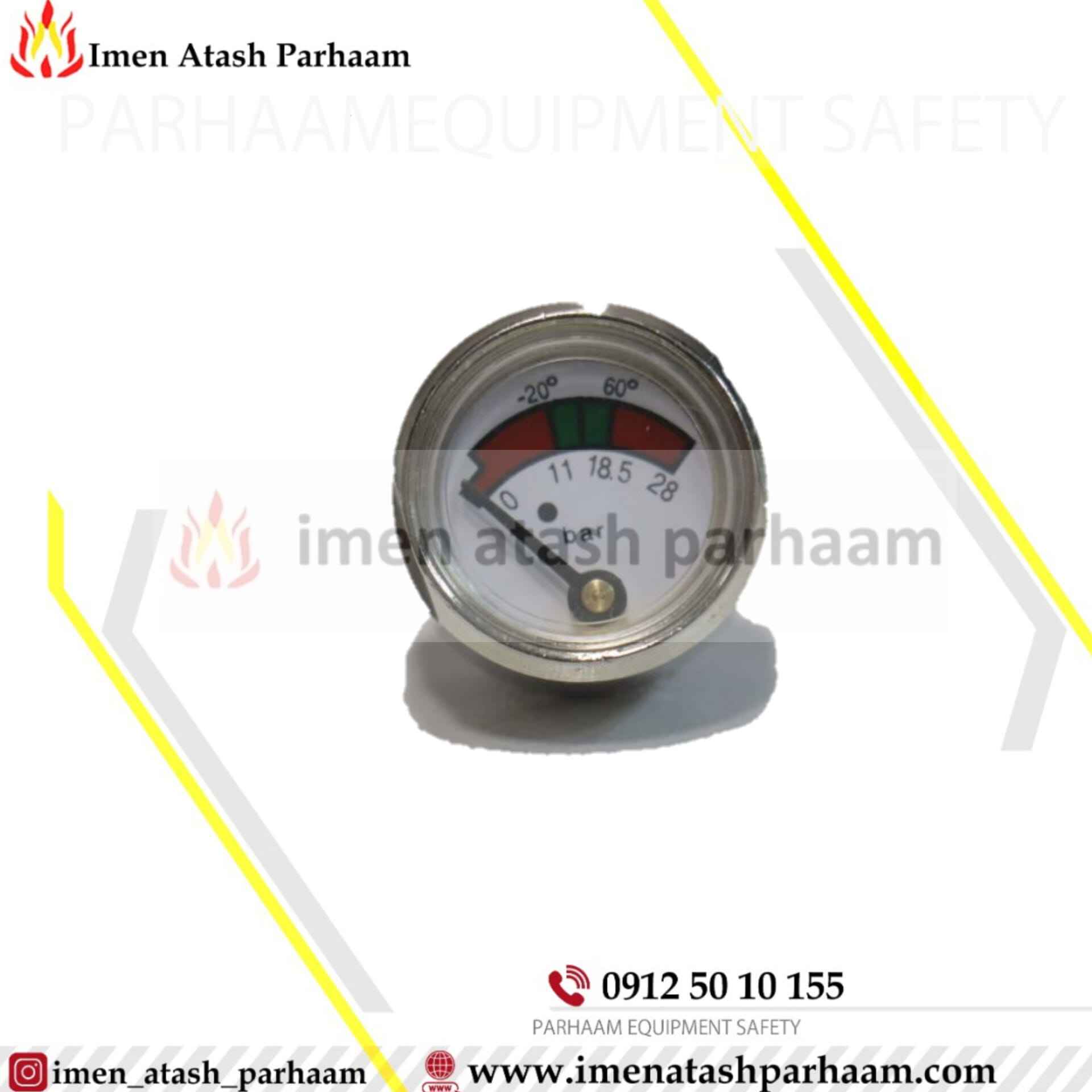درجه ایبور درجه(مانومتر) فشار سنج کپسول آتش نشانی ایبور - تصویر 1